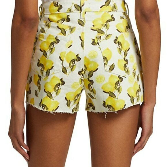 L'AGENCE Audrey Mid-Rise Lemon Shorts - Picture 15 of 16